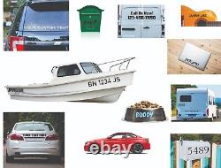 Vinyl Decal Custom Lettering or Numbers Transfer Sticker For Boat Car Truck RV