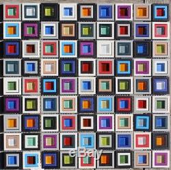 WINDOWS Square Glass Mosaic Backsplash Wall Tile Multicolored tiles wall Bar