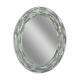 Wall Mirror Oval Oval Tile Charcoal 23 x 29 in. Bathroom Vanity Decor Gray Black