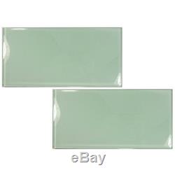 White Crystal Glass 6x12 Subway Tile Wall Sink Kitchen Backsplash Floor