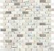 White Wooden Marble Stained Glass Stainless Steel Kitchen Bath Mosaic Tiles- 20