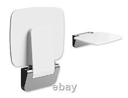 XKX Folding Shower Seat, Wall Mounted Shower Chair for Elderly, Stylish Tile for