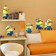 Yellow man movie wall stickers for kids rooms home decor cartoon wall decal