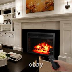 ZOKOP SF122-26AI 26 inch 1500w Embedded Fireplace Inclined Wall Tile Fake Wood